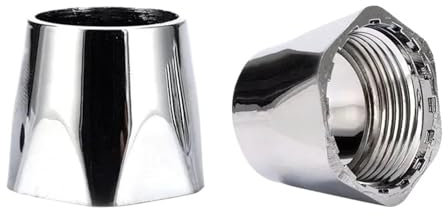 AQXYWUIO 2 Piezas de Grifo, Salida Universal, Tuerca Fija, Grifo, Base de tubería de Agua, Cubiertas de Orificio de Repuesto for Accesorios de Hardware de Cocina y baño (Color : B)