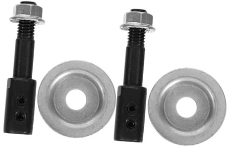 TOPPERFUN 2 Juegos Biela para rectificado de banco Pulido muelas Accesorios para motor Barra de esmerilado extensión del eje de la amoladora de banco eje de extensión de la amoladora acero