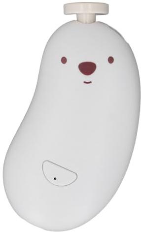 Plyisty Babynagelfeile -Kit, Leichte Sanfte Pflege Mehrfachgeschwindigkeit Einstellbare Elektrische Babynagelfeile Babynagelschneider mit 6 Schleifköpfen für die Reise (WHITE)