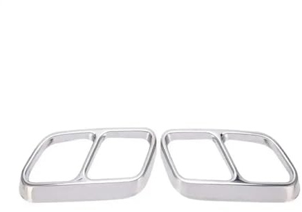 Tubo escape del coche Embellecedor de escape cuádruple de acero inoxidable para Mercedes para Benz CLS W218 2012 2013 2014 2015 2016 2017 Tubo silenciador escape(Chrome)