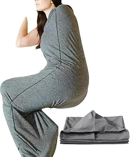 Couverture rafraîchissante avec thérapie par pression, sac de couchage de compression, couverture portable ultra légère pour soulager le stress et l'anxiété, tissu extensible respirant