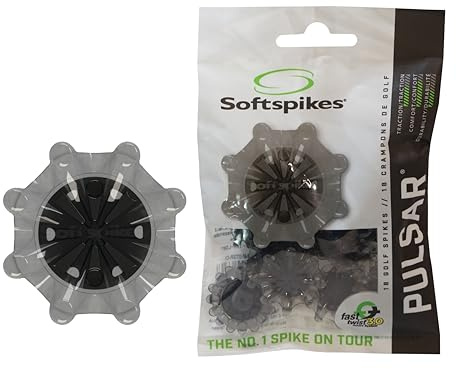 SOFTSPIKES unisex adult Fast Twist 3.0 Softspikes Pulsar Golf Cleats, Translucent Grey, Clamshell US