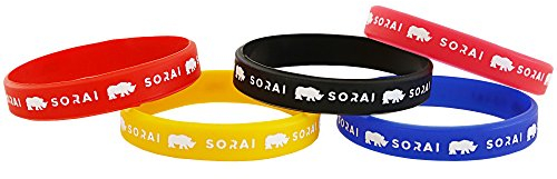 Sorai Markenarmband Bedruckt 3er Pack (5 x 5 Stück) Einheitsgröße Mehrfarbig