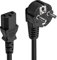 FSKE 1.8M C13 EUR Cable de alimentación CEE 7/7 SCHUKO-IEC 320 C13 Cable de Alimentación para Monitores de PC, Computadora, TV, Impresora