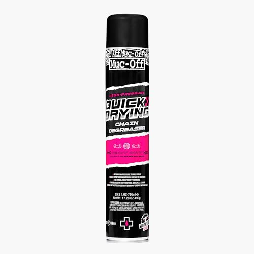 Muc-Off High-Pressure Quick Drying Degreaser 25.4 fl oz | No-Rinse, Quick Dry Formula | Heavy-Duty Chain Degreaser for MTB, Gravel & Road Bikes
