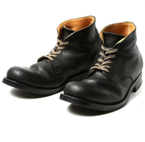 DHAEY Botas Cortas De Vaquero for Hombres Tacón Bajo con Cordones Punta Redonda Cómodas Casual Cuero Antideslizante Botas De Campo Tradicionales Unisex Botas De Tobillo (Color : Black, Size : 45 EU)