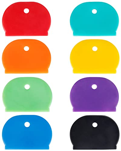 Uniclife 16 Tapas para Llaves Grandes de 3,2 cm Marcadores Protectores para Llaves Grandes y Planas (No para Llaves Pequeñas o Estándar), 8 Colores