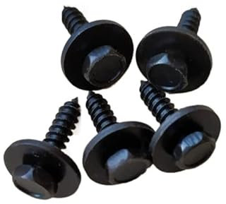 10 pièces 4.8X19 Mm vis autotaraudeuses hexagonales for châssis vis autotaraudeuses à tête hexagonale for Remplacement de Protection de soubassement de Voiture