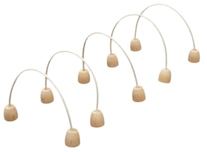 QSTDGVPW 5 Giochi Croquet Hoops per Giochi di Famiglia Set di Legno