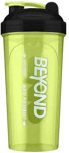 Body-Plus Beyond 700ml Protein Shaker Bottle - Leak-Proof Gym Shaker Bottle, Includes Mixing Grid for Smooth Lump-free Mix - Dishwasher Safe Protein Shake Bottle for Gym, Fitness