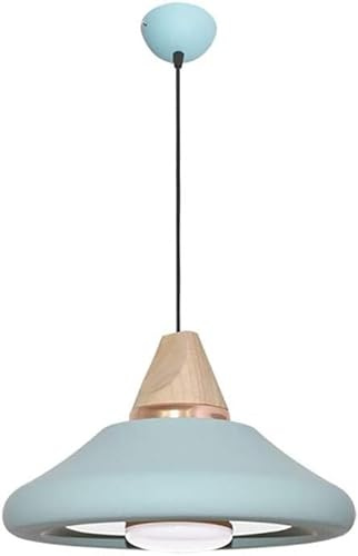 Lámpara colgante de un solo cabezal, luz de suspensión de Metal Compatible with restaurante, lámpara colgante de techo minimalista de macarrón, luz decorativa,luminaria LED