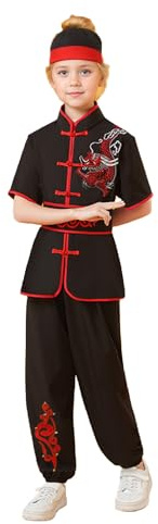 Mode festive pour enfants garçons 140 garçons filles costume chinois entraînement uniformes arts traditionnels ailes tenues cadeaux garçons #0127B