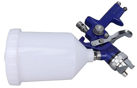 Naroote HVLP Sprutpistolsats med 1,4 Mm Munstycksskydd, 600cc Kapacitetskopp Gravity Feed Air Spray Gun, Färgsprutverktyg med Gravity Feed, Idealisk för Bilar, Möbler och Väggar