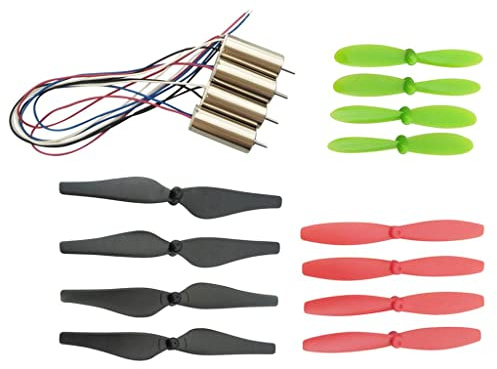 JunZheHub Kit de Mini Cuadricóptero con Motor Sin Núcleo de 3,7 V 8520