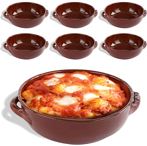 NOBILE LOVELYCARE 6 tegamini in terracotta terrine da forno diametro 15cm 100% Made in Italy EBOOK Ricette da scansionare, tajine artigianali