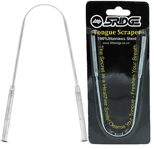 Zungenschaber Kupfer und Zungenschaber Edelstahl - Zungenreiniger für Schönheit, Frischer Atem, Restaurierter Geschmack, Mundpflege, U-Form - Ideal Tongue Cleaner