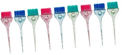 Beaupretty 9 Piezas Herramientas de brocha para teñir peluquería suministro de peluquería cepillo para mezclar el color del cabello ferramentas cepillo de tinte de pelo de salón textura