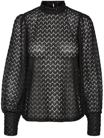 VERO MODA Blusa Femenina Blusa, Negro, M