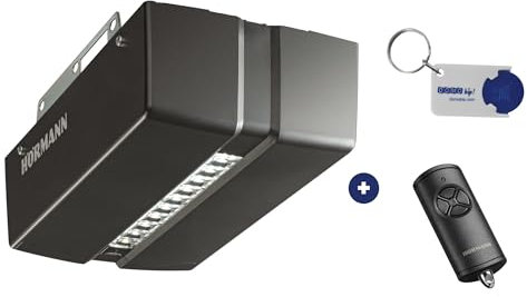 Hörmann ProMatic Série 4 – Motorisation de porte de garage (vendu SANS rail) - Puissant 600N - ouverture rapide et cryptage BiSecur + 1 porte-clés Domobip