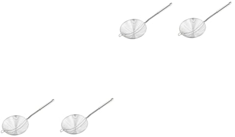 MAGICLULU 2stücke Edelstahl Nudelabgießer Mit Doppelgriff Hochtemperaturbeständiger Skimmer Für Heiße Speisen Geeignet Zum Abseihen Von Pasta Gemüse Und Mehr Durchmesser Silber