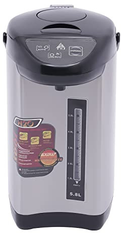 5.8L Schwarzer Wassererhitzer für Camping Dusche/RV Reise/Waschen Pferd,für Ihre Bequemlichkeit,Schwarz, 220-240V,750w