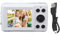 Digital Camera 2.4in LCD Screen Portable Camera 16x Digital Zoom 1080p 16mp Digital Camcorder Camera for Photography, Video, Travel, Selfies, Graduation, Growth (White)