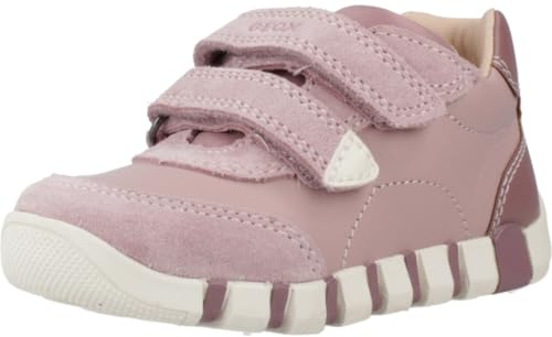 Geox B IUPIDOO Girl First Walker Shoe, Rosa Antica, 19 EU, Rosa Antica, 19 EU