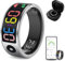 Smart Ring for Men Women, Sleep & Heart Rate Monitor Health Ring, Fitness Ring Heart Rate Blood Oxygen Sleep Monitor Step Counter Activity Tracker for Android iOS with Charging Case (#9-S)