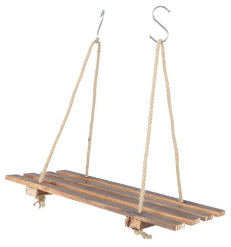 BESTonZON Supporto Per Fiori Da Appendere Alla Parete Le Piante Stanno Al Coperto Mensole Sospese Ripiano Sospeso Supporto Impianto Sospeso Rack Per Vaso Porta Piante Caffè Corda Di