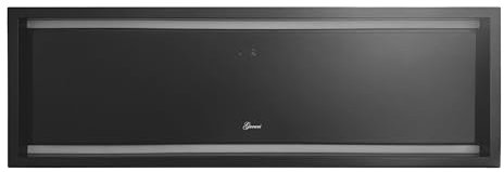 Gurari GCH 973 BL Hotte de plafond 90 cm - Hotte aspirante noire avec commande gestuelle & LED, 850 m³/h, recyclage de l'air & évacuation, fonction minuterie