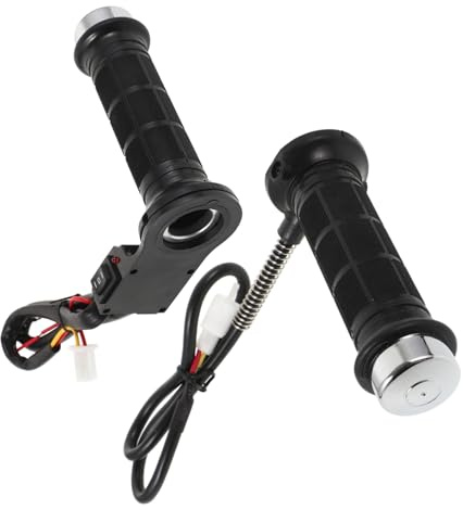 POPETPOP 1Par Empuñaduras Calentadas para Motocicleta Manillares Calefactables para Moto Instalación Rápida y Paseos Fríos Compatibles con Diversos