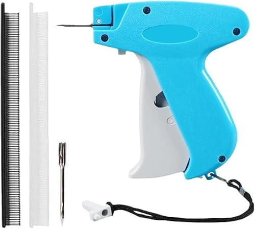 Tyasoleil Pistolets d'étiquettes pour vêtements, 1 500 marqueurs Blancs + Une Aiguille de Rechange pour vêtements, étiquettes de Prix, Outils de Couture pour Magasin, entrepôt