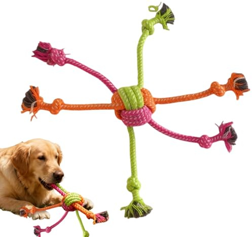 Jouet À Tirer Pour Chien - Stimulation Interactive Et Enrichissement Pour Animaux - Corde À Mâcher Pour Chiens Agressifs,Pour Nettoyage Dentaire Jeu Intérieur Extérieur Et Soulagement De L Ennui