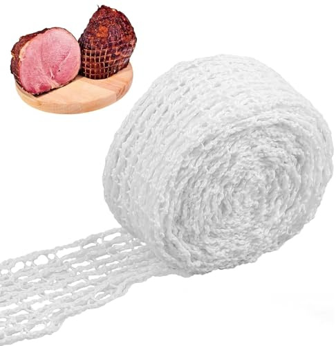 AIWXEEU Rotoli Rete per Arrosti, Rete di Carne, Arrosto Retes, Retes Elastica per Carne Arrosto 3 m
