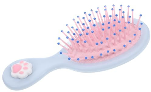 CANIGHT Portable Cat Claw Detangling Hair Brush with Small Blue Inflatable Cushion for Wet Hair