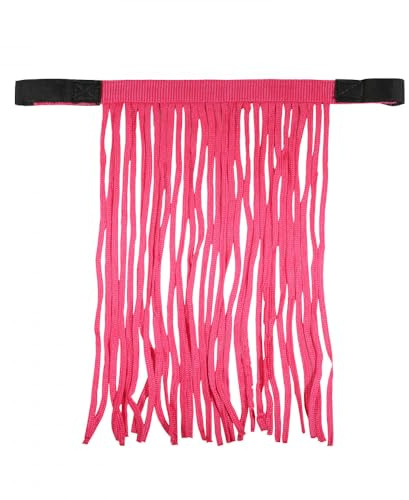 Häst nylon fluga slöja Raspberry Pink F(Full)