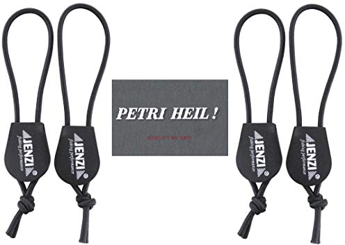 blntackle76 4 Stück von Jenzi Rutenband, verstellbar + gratis Petri Heil! Aufkleber