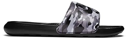 Nike Victori One Slide Print, Sneakers Män, Svart grå hund partikel grå vit, 40 EU