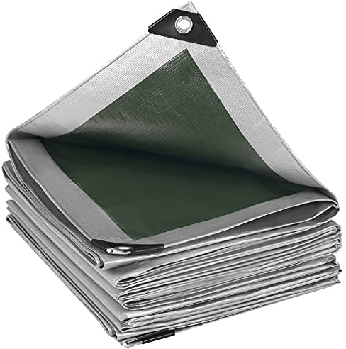 WOLTU presenning 3 x 5 m vattentät, 180 g/m² PE tygpresenning med öljetter, trädgårdspresenning slitstark UV-stabiliserad tvättbar, skyddspresenning för trädgårdsmöbler grill pool tältunderlag