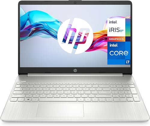 HP 15s-fq5100ns - Ordenador portátil de 15.6 Full HD (Intel Core i7-1255U, 16GB RAM, 512GB SSD, Intel Iris Xe Graphics, Sin Sistema Operativo) Plata - Teclado QWERTY Español