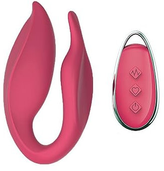 Fewarq Silikon Tragbarer Vibrator Klitorales G-Punkt Vaginal Stimulation Vibrator mit 12 Vibrationsmodi Fernbedienung Paarvibrator Partner Erotik Sexspielzeug für Paare und Frauen
