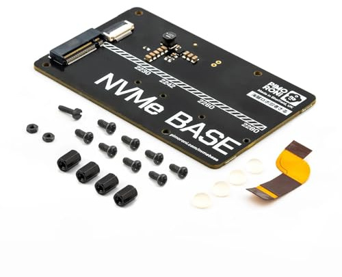 Pimoroni NVMe Base (M.2 2230, 2242, 2260 och 2280) SSD PCIe upp till Raspberry Pi 5 (upp till 800 MB/s!)