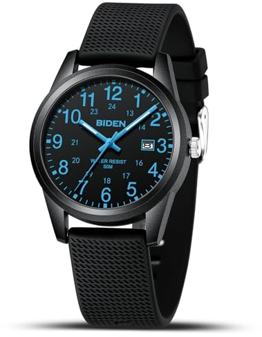 LN LENQIN Herren Uhr Uhren Herren Analog Quarz Armbanduhr 30M wasserdichte mit Datum Mode Casual Designer Uhr für Männer Silikonband