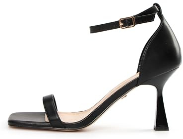 Rio Fiore Sandali Donna con Tacco, Nero/Argento/Marrone/Fucsia/Serpente/Bianche 8.5 cm Tacco a spillo, Sandali donna alti, Ecopelle, 2681L-1-A-3