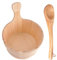 Generic Cubo de sauna, cedro, juego de cubos de sauna, kit de accesorios de baño de sauna, juego de cucharones, accesorios de sauna de cedro, cubo de habitación, para sauna, habitación, baño, hogar