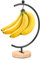 Banana Holder Stand Banana Hanger Stand Bananas Tree Holder with Metal Hook Bananas Hook Hanger Bananas Rack for Kitchen Counter to Keep Fresh (black)