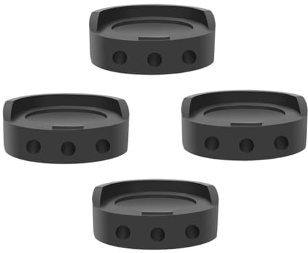 PHENOFICE 4piezas Almohadillas Antideslizantes Para Pies De Refrigerador y Lavadora Resistentes Al Desgaste y Negras