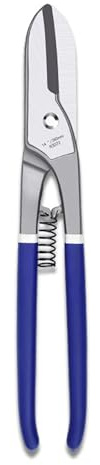 10 Tin Snips - Heavy Duty Aviation Shears with Comfort Grip Handles - Premium Carbon Steel Metal Cutter for PVC, Aluminum, Packing Straps, Sheet Metal