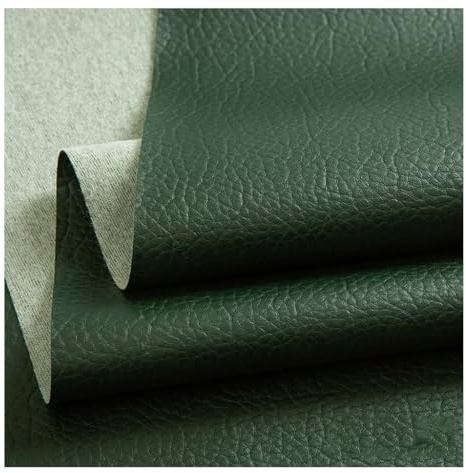 PU Fabric Leather140 X 100 cm, läder konstläder Faux Leather Upholstery Crafts DIY Sewings Sofa Handbag Car Seat Hair Bows Decorations(Green,1.4X1m)