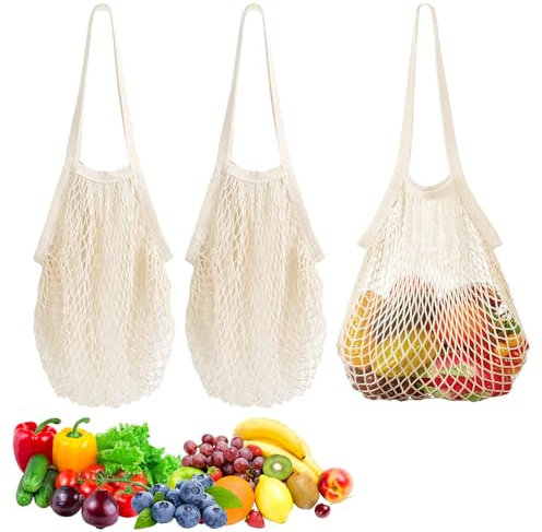 3 Piezas Bolsa de Malla,36 x 35 cm Bolsas de Malla Reutilizables